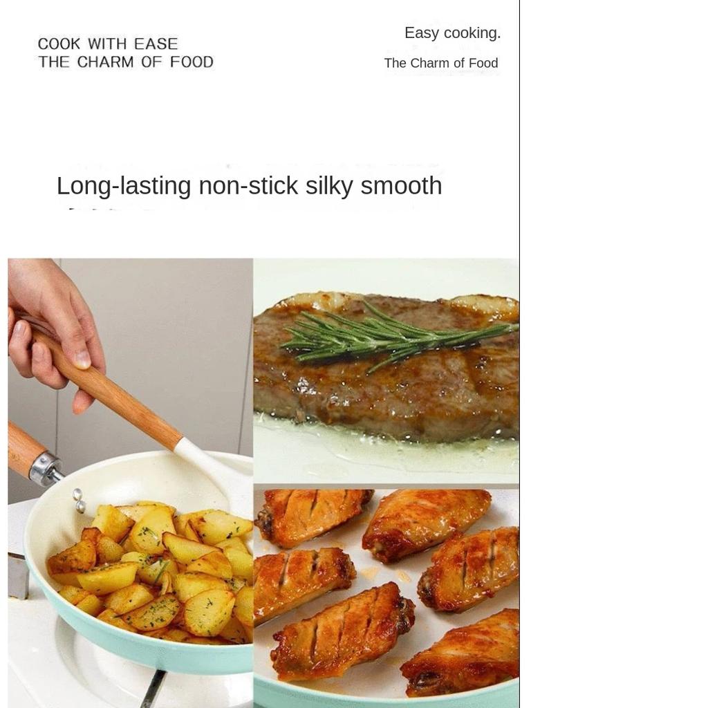 Home Use Blue Ceramic Non-Stick Frying Pan - Multi-Purpose Skillet Compatible with All Stoves, Wholesale Hot Sale