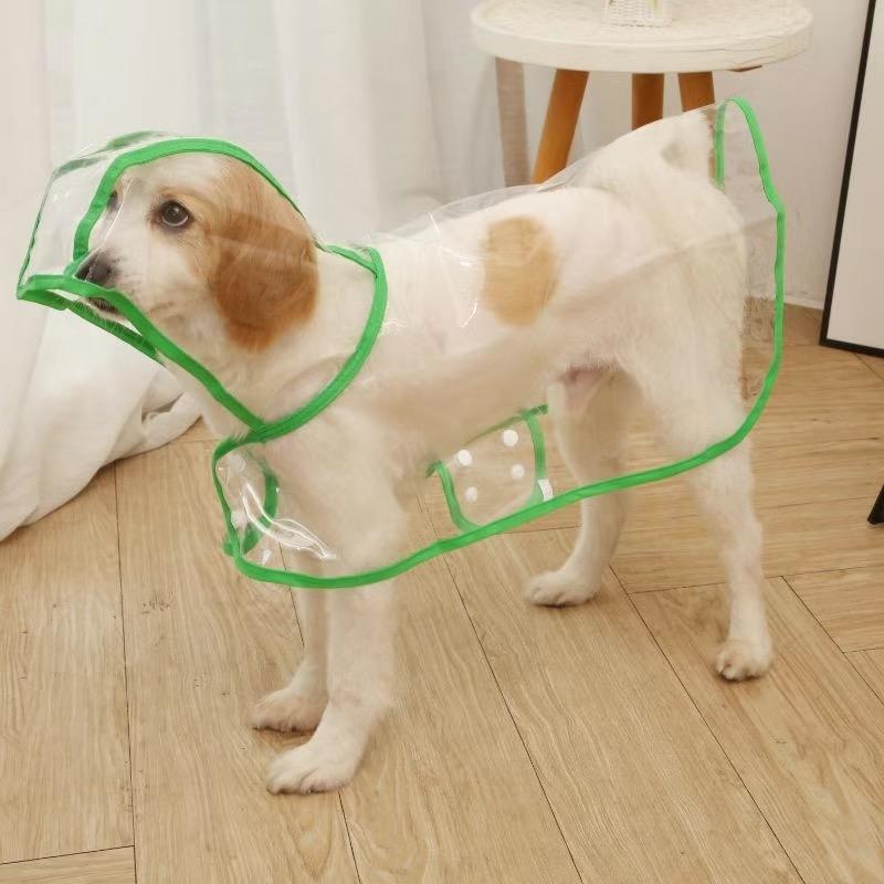 Haustier Hund Welpen Transparente Regenbekleidung Regenmantel Haustier Mit Kapuze Wasserdichte Jacke Kleidung Weiche PVC Kleine Hunde Regenmantel Welpen Regen Poncho