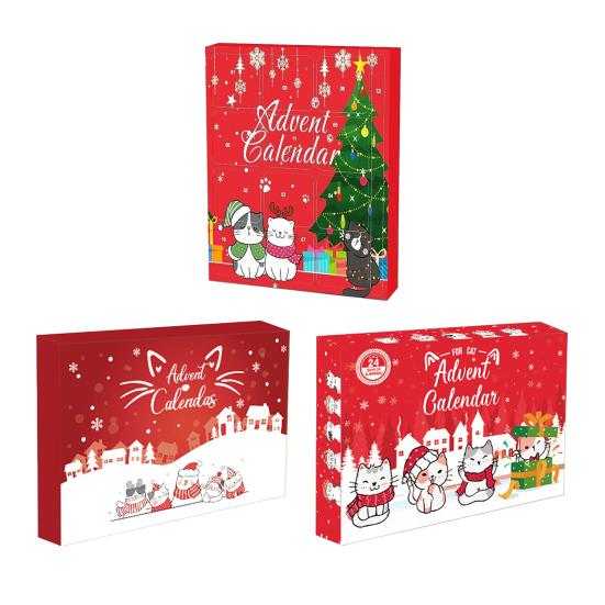 Cat Advent Calendar Cats Interactive Play Toys Christmas Countdown Calendar with Assorted Cat Toys