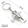 Creative Metal Airplane Keychain - Miniature Engine Pendant & Aviation Gift