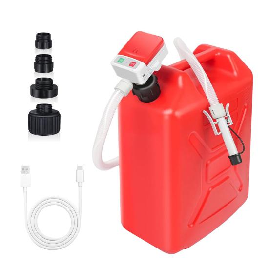 

Комплект масляного насоса с 4 адаптерами Функция автоматической остановки Расход 2,4 галлона в минуту Насос подачи топлива Помощник при заправке оранжевый