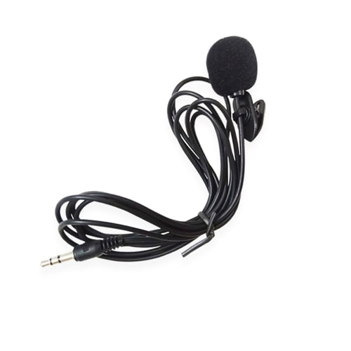 3.5mm Lavalier Microphone Hands-Free Mini Wired Collar Clip Mic for PC Laptop Videography Video Conferencing Vlogging