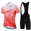 New Cycling Jersey Set Summer Short Sleeve Bicycle Clothing Men MTB Maillot Ciclismo Bike Sportswear Racing Bib Shorts Set