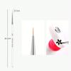 Nail Art Liner Brushes, Gel Polish Painting Art Design Pen Set Striping Brushes For Thin Long Lines Fine DrawingDelicate Coloring Sizes 7/9/11mm