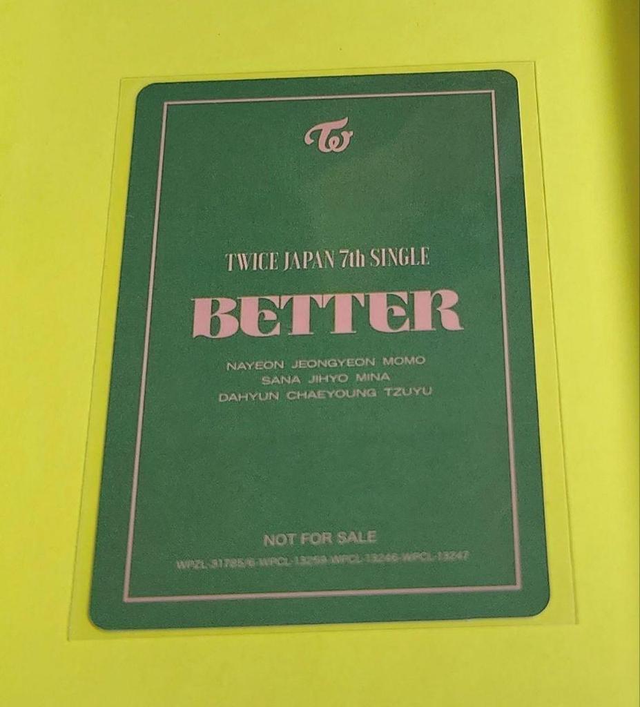 [USED] Limited-time TWICEBETTER high-five trading cards
