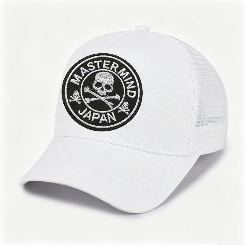 Embroidered cap Men's high-top mesh baseball cap Women's enlarged deepened hat Summer breathable driver's hat
