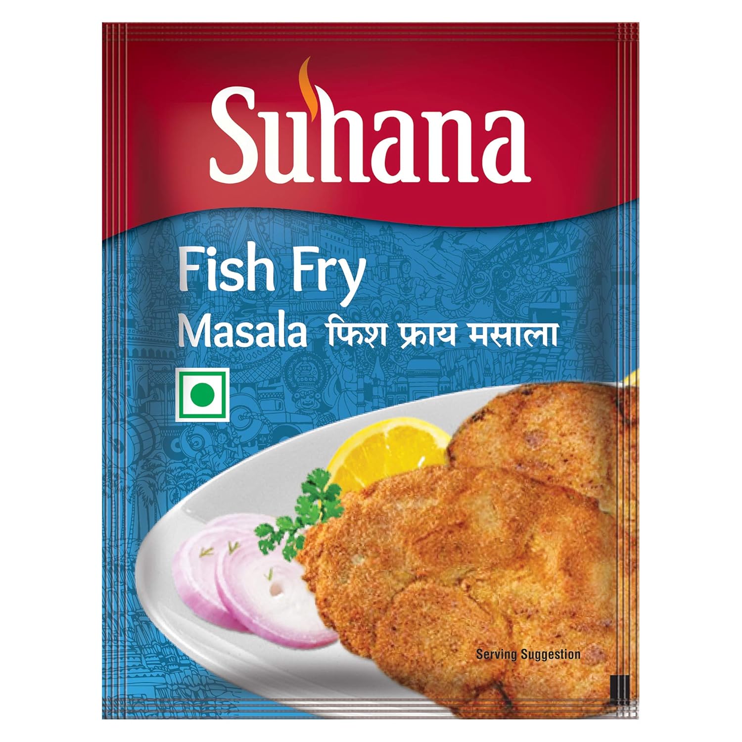 

Suhana Fish Fry Spice Mix 50 g Pack Of 2 Crispy Seafood Seasoning For Quick Homemade Coastal Style Cooking