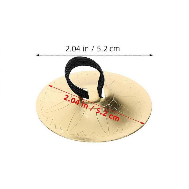 Belly Dancing Finger Cymbals Copper Instrument for 2Pairs Use