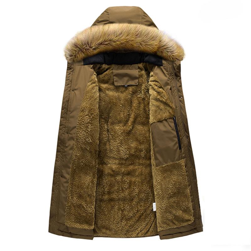 Heren Winterjas JasPlus Size 7XL Dikke Warme Winterparka Heren Fleece Capuchon Militaire Cargo Jassen