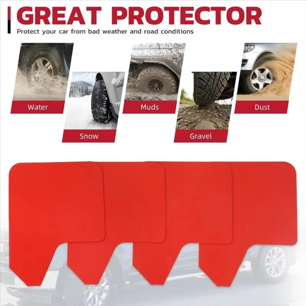 4Pcs High-quality Car Fender Set Universal Auto Mudguards Flexibility Car Splash Guard Car