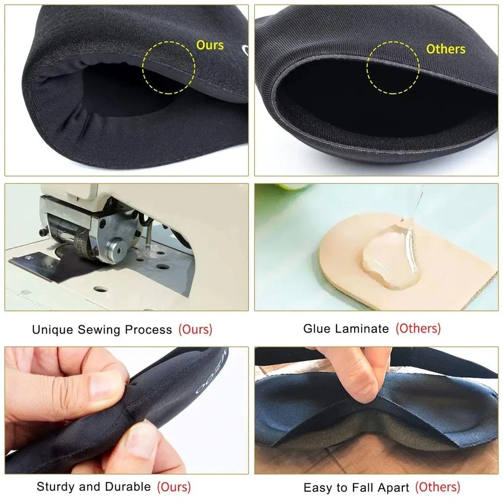 Eye Mask for Sleeping 3D Contoured Cup Blindfold Concave Molded Night Sleep Patch Block Out Light with Women Men