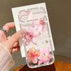 Pink Flowers Bling Diamond Case For iPhone 17 Air 16e 16 14 15 13 12 Pro Max 15 16 Plus 11 Glitter Soft TPU Silicone Phone Cover