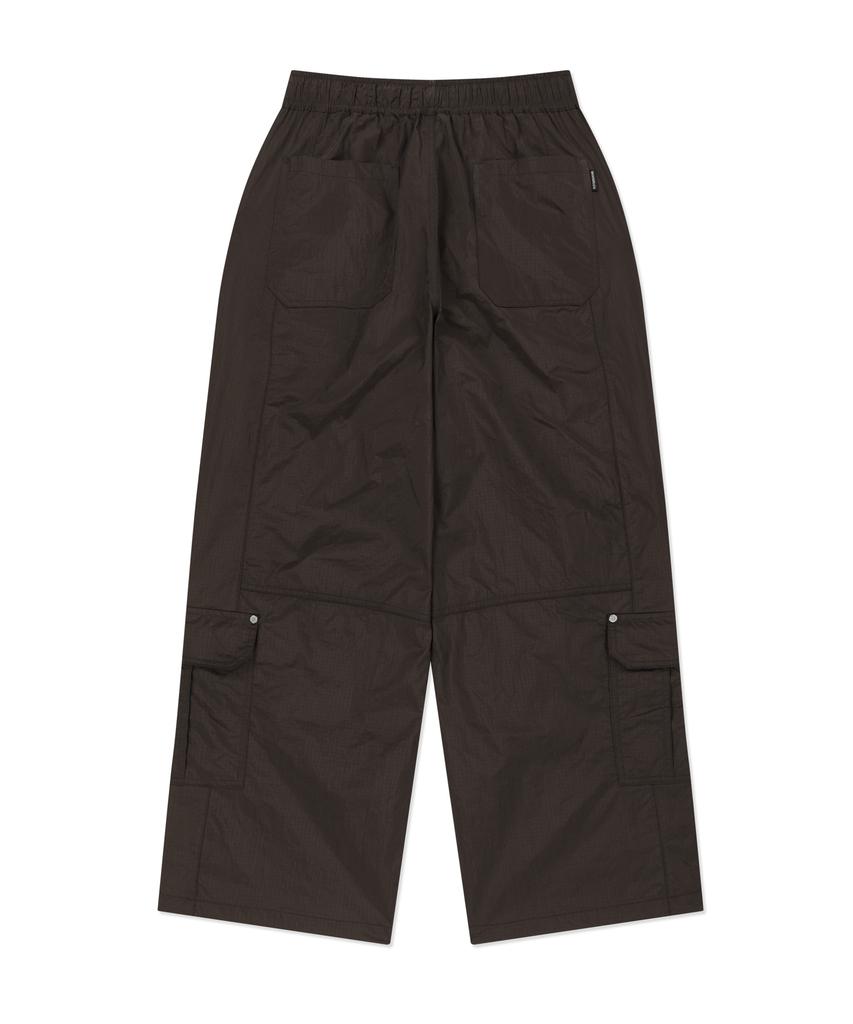 BROWNBREATH Tag Double Knee Nylon Pants - Brown