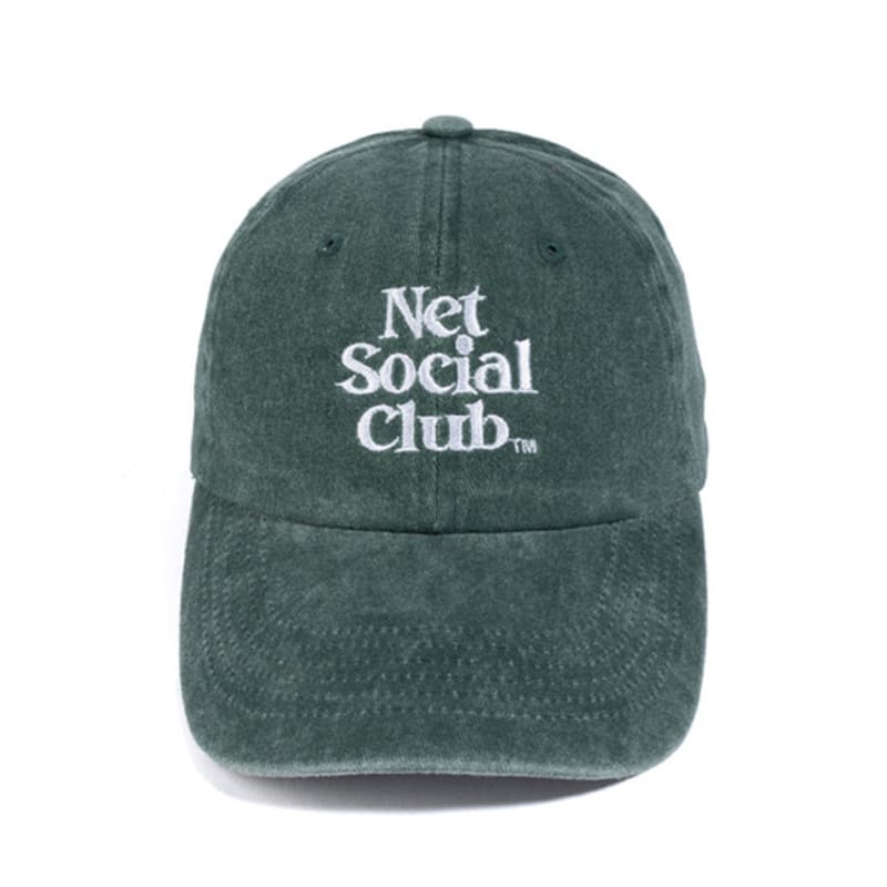 Net Social Club OG LOGO PEACH PIGMENT CAP (GREEN)