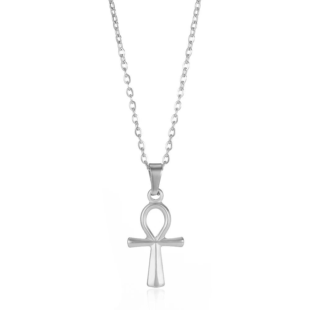 

Dainty Stainless Steel Tree Of Life Cross Necklace For Women Gold Color Charm Collier Party Elegant Jewelry Feminine Best Gift
