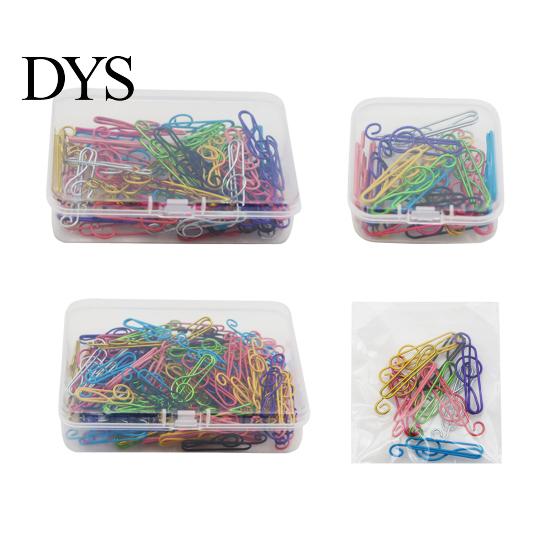 Colorful Metal Stationery Musical Note Paper Clips, Treble Clef Decorative Music Lover Fasteners, Creative Bookmarks for Office Documents School Notes