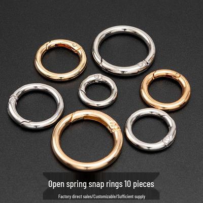 Zinklegierung Offener Feder Schlüsselanhängerhaken für DIY Schmuck & Taschen