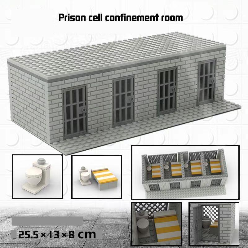 Linyi Toy Unisex Army Style High-Quality Scene High-Quality Jail High-Quality Prison High-Quality Cell High-Quality Confinement Interior Space High-Quality Police