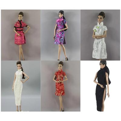 1 PC Doll Clothes 1:6 Scale Dress Chinese Cheongsam for 11.5 Inch 30cm Doll Many Style for Choice Gifts for Girls