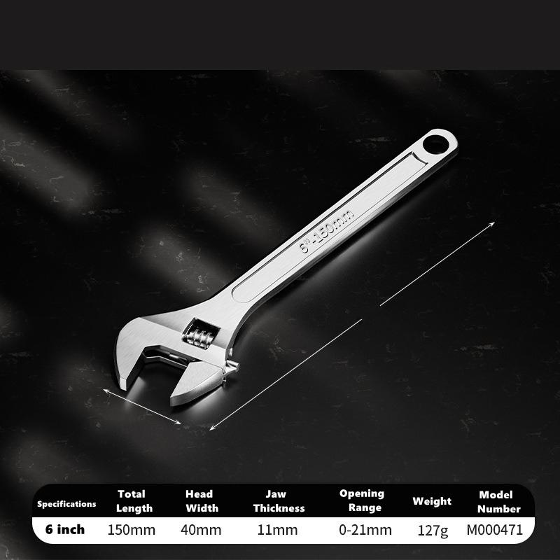 

Разводной ключ Большой зев Длинная рукоятка Универсальный гаечный ключ Зажимной ключ Углеродистая сталь Механическая мастерская Ручные инструменты для ремонта