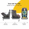 360 Rotating Child Car Seat, ISOFIX, i-Size 40-150cm, 0-12 Years, Rear-Facing, ECE R129 (Pink)