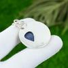 Gema Sodalita Natural Joyería India Colgante de Plata de Ley 925 Para Mujer