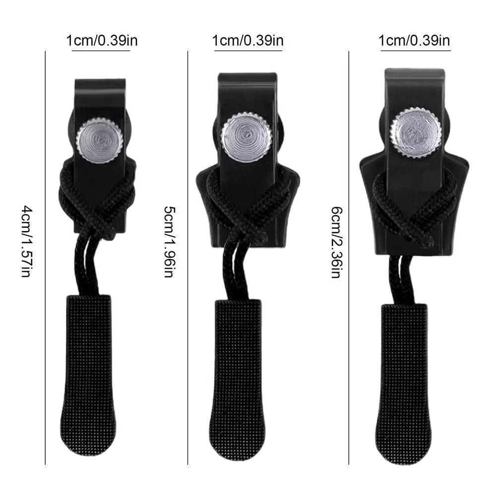 12/24Pcs DIY Zipper Slider Puller Multi-Sized Zipper Replacement Kit Zipper Puller Replacement  Bags