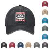 Men's And Women's Washed Cotton Baseball Caps With Printed Distressed Soft Top Denim Hats Vintage Hats
