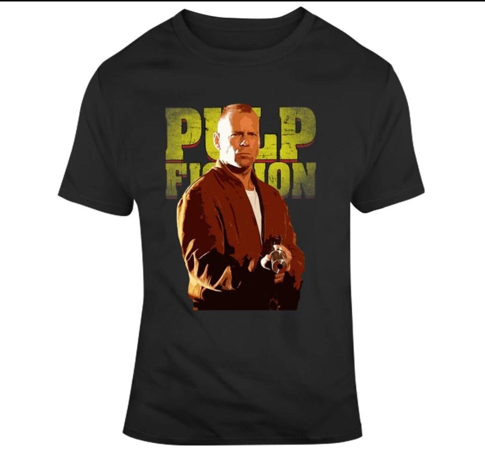 Butch Pulp Fiction Fan Bruce Willis Movie T-shirt, Size S-4XL