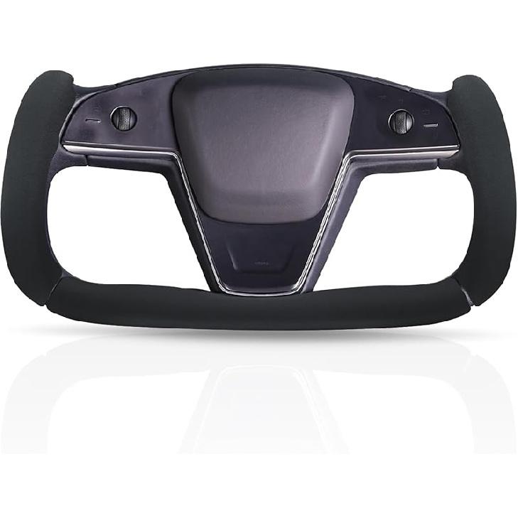 Steering Wheel Cover For Tesla Yoke Steering Wheel Cover Zied For Tesla Model S -Present/Model X -Present Accessories,Anti-Slip,Comfortable