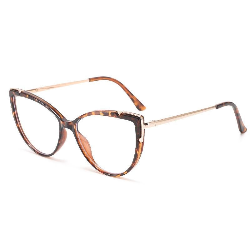 Montatura per Occhiali Fashion in Metallo Occhio di Gatto Donna Marca Designer TR90 Colore Degradé Occhiali per Computer Occhio di Gatto