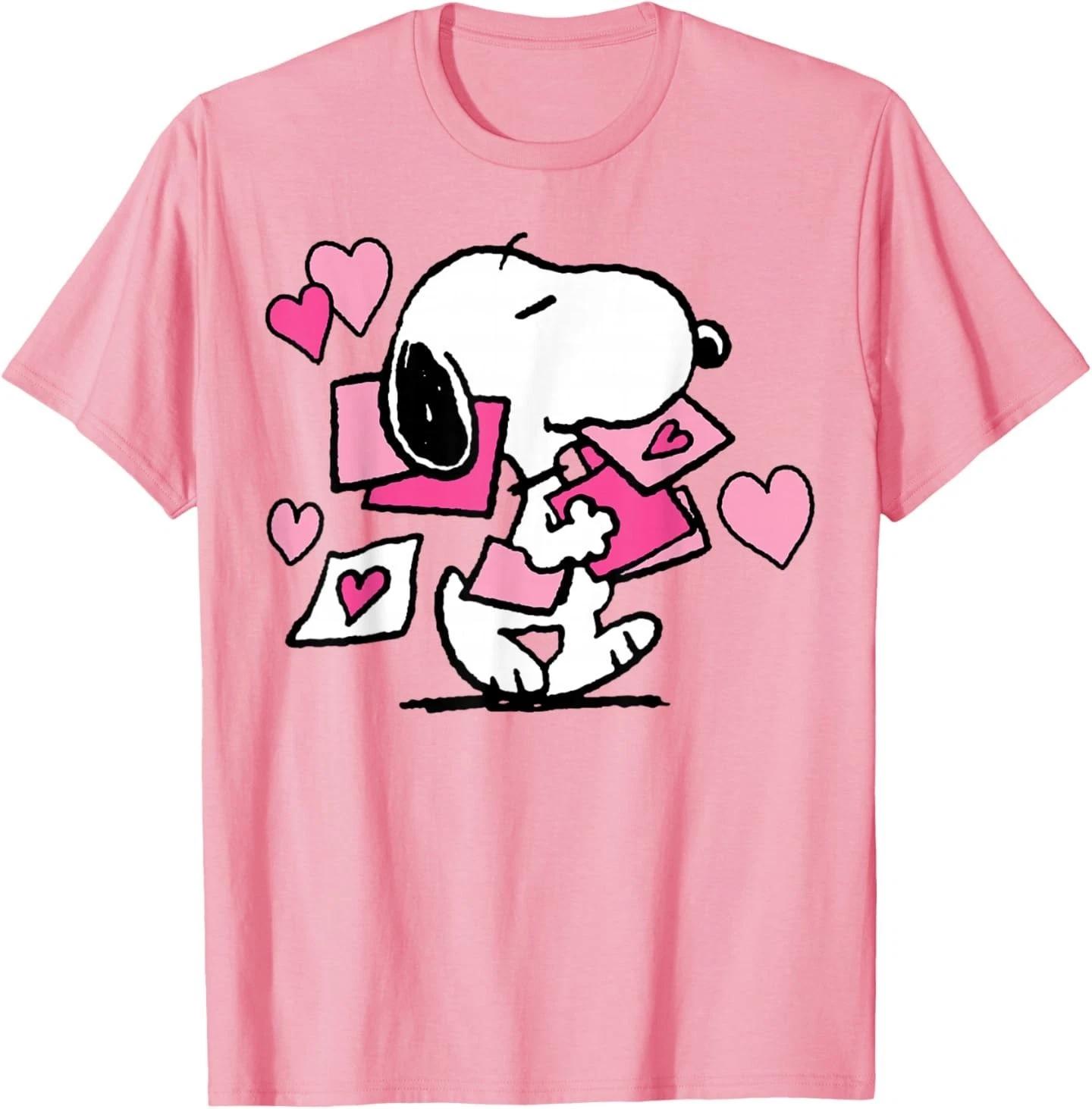 

Peanuts Snoopy Valentine s Day Letters T-Shirt 2XL