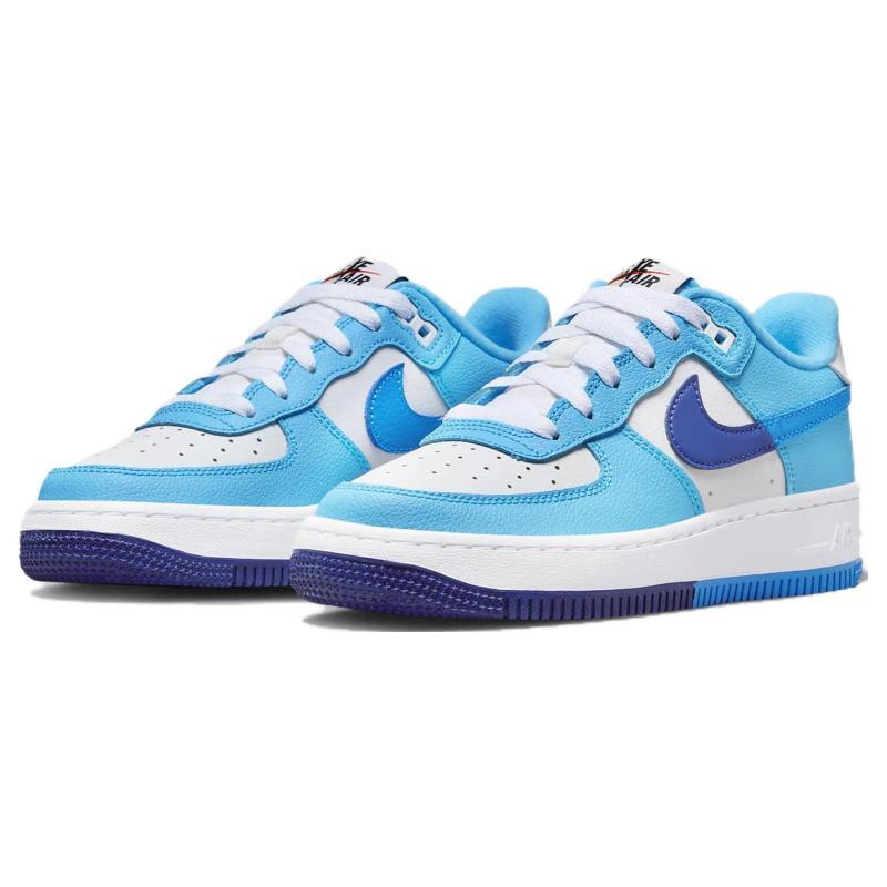 Nike Air Force 1 Low LV8 2 Light Photo Blue Deep Royal GS Sneakers DZ2660-100