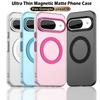 Magsafe Matte Phone Case For Google Pixel 9 9 Pro 9 Pro XL 9a Protective Case Magnetic Wireless Charging Shockproof Back Cover