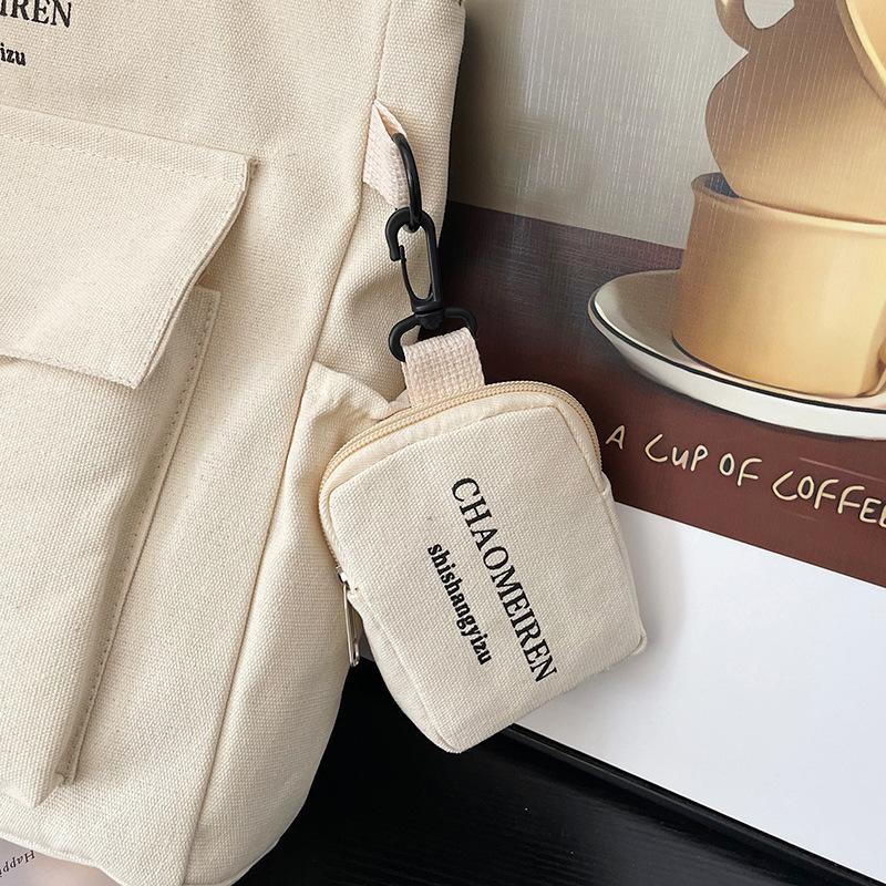 Large-capacity Versatile Bag Women's 2025 New Shoulder Canvas Portable Popular Texture Class Commuter Tote Bag Soft