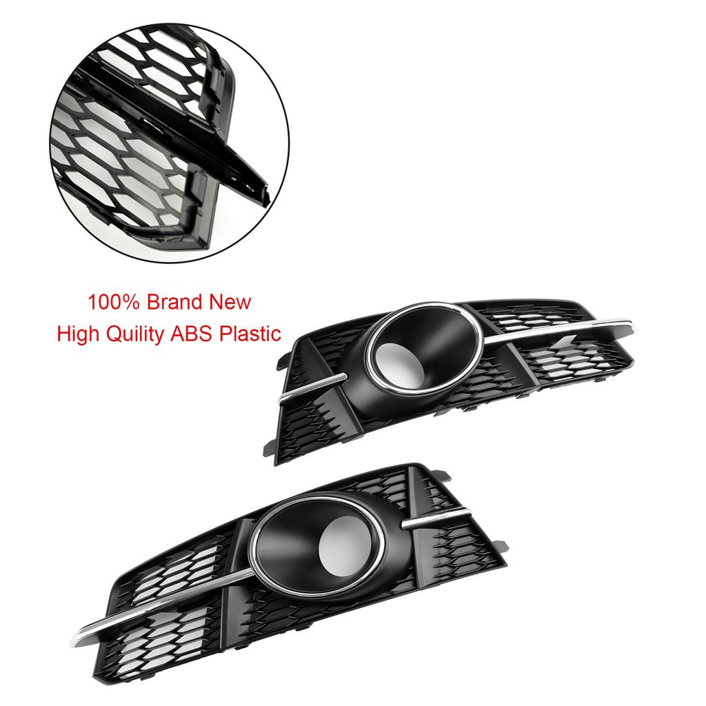 Fog Light Front Bumper Lower Grill 4G0807681AG 4G0807682AG  Fit A6 4G C7 A6l 2011-18