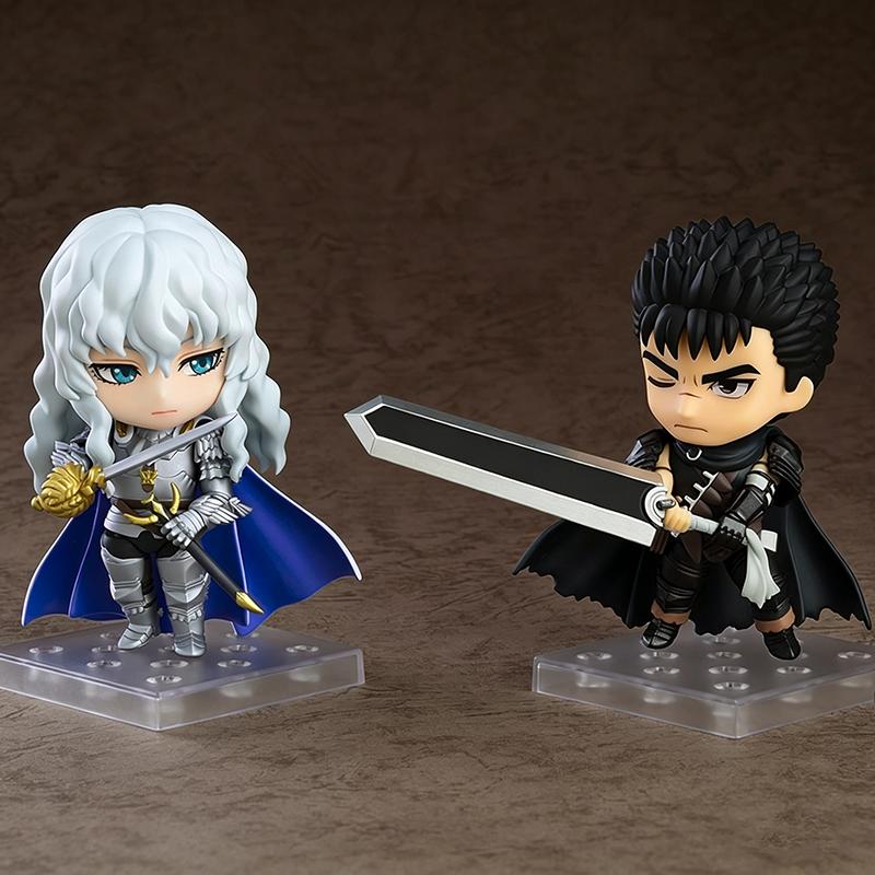 Q Berserk 2544 Griffith 2830 Guts Gelenkige austauschbare Gesichter Actionfigur Schreibtischverzierung Sammlerstück Replik Version
