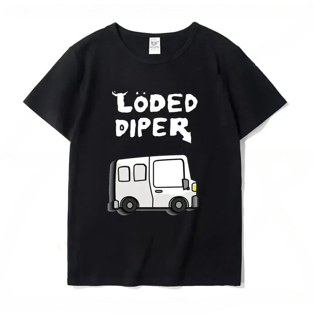 

Funny Clothes LODED DIPER DIARY OF A WIMP KID Printed Tshirt Tops Men Women Summer Comfortable Tops Unisex Street Fashion S