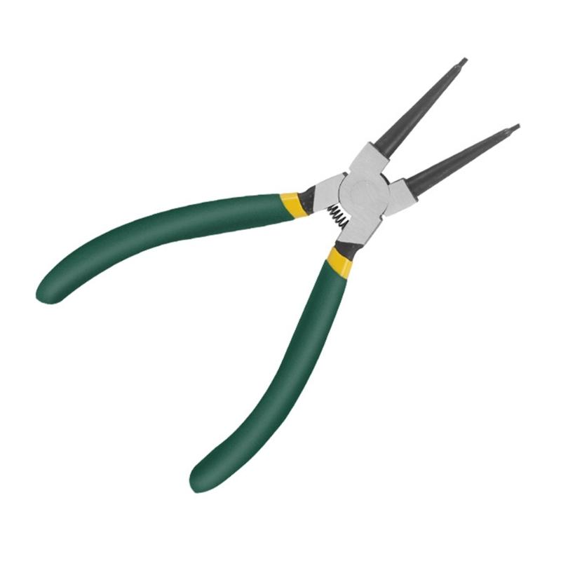 7inch Carbon Steel Circlip Pliers for Equipment Service with Coated Grip and Internal External Operation for Maintenance