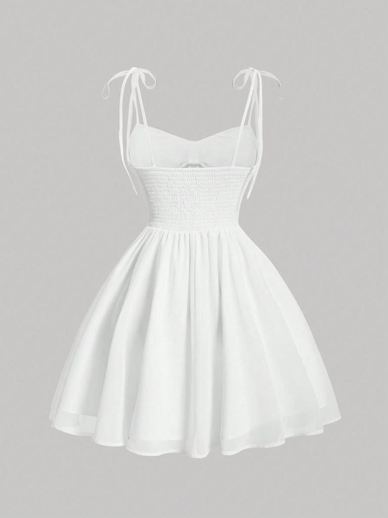 Spring/Summer Fashion: Sexy Strapless Waist-Cinching Lace-Up Short Dress for Women