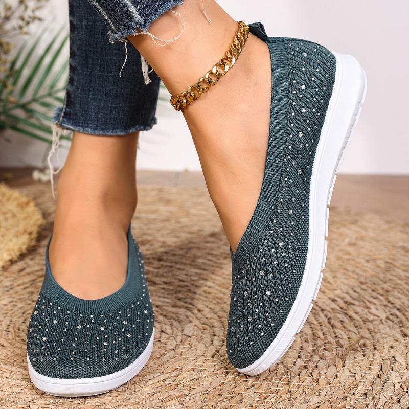 

Модные весенние туфли-одиночки Женские модные туфли с круглым носком, блестящей сеткой, мелким вырезом, мягкие, низкие, противоскользящие, износостойкие, плоские, для письма 41