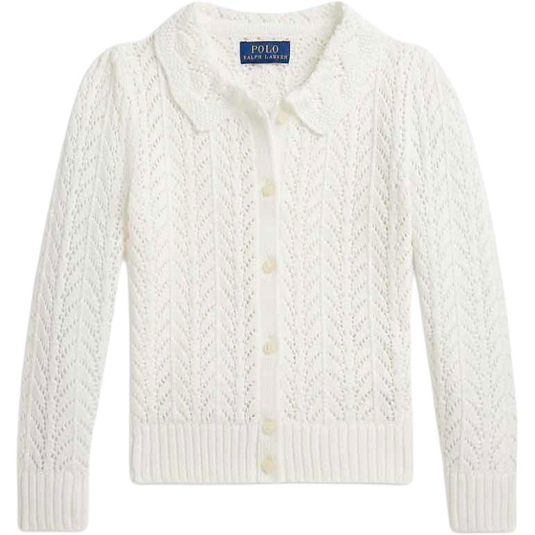 Polo Ralph Lauren Sweater Ss26 Pony Logo Embroidered Solid Color Long Sleeve Cardigan Standard Fit Kids Kids sweater 313978884-500