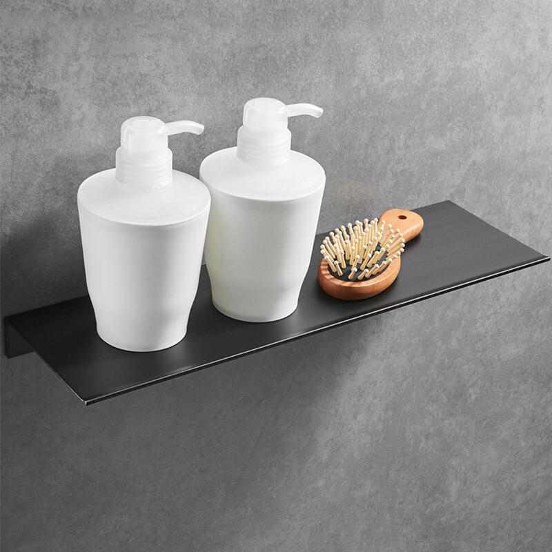 Wall-Mounted Aluminum Bathroom Storage Shelf