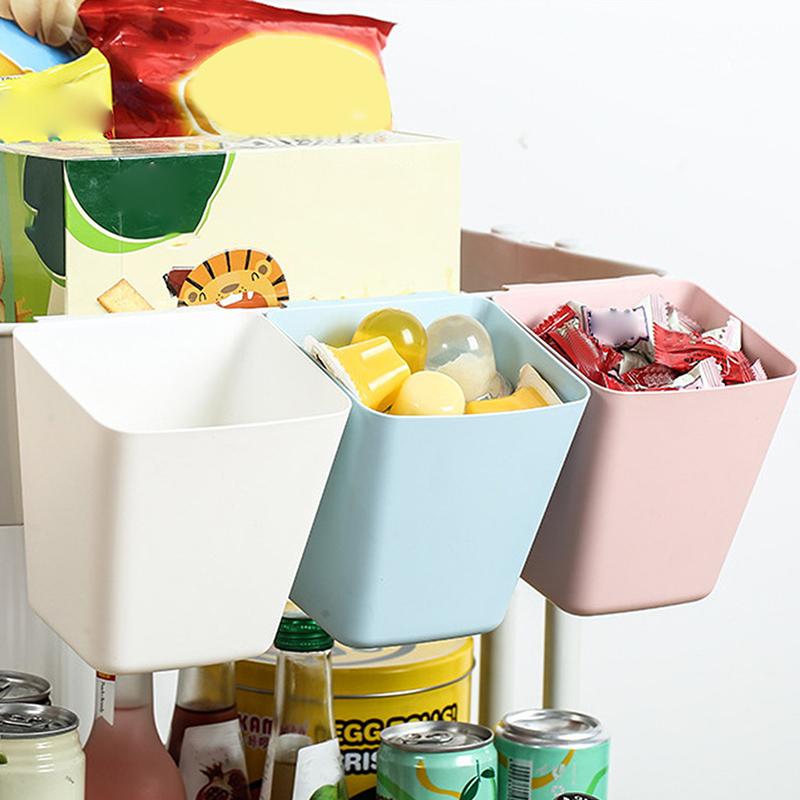 Plastic Hanging Cup Holders Hanging Cups For Rolling Cart Hanging Storage Bins Craft Supplies For Utility Cart Beauty Salon Trol