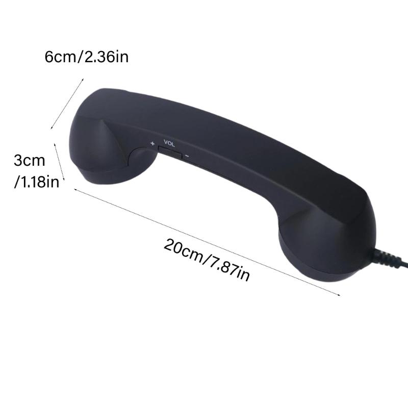 Ergonomic Comfort Lightweight ABS Type C Handset for Extended Use During Phone Calls and Music Playbacks