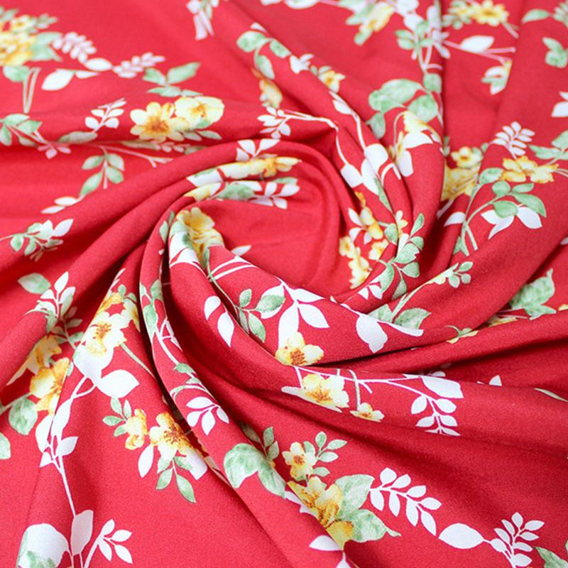 100x150cm Vintage Small Floral Print  Fabric Pastoral Style Thin Chiffon Polyester Sewing Dress Shirt Pajamas Handmade Crafts
