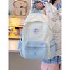 High value, fresh and sweet, contrasting colors, splicing stars, backpack, lightweight backpack for junior high school students