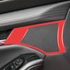 For Mazda 3 Axela 2020 2021 2022 2023 2024 Car Interior Solf Carbon Fiber / PVC Front Door Speaker Trim Sticker