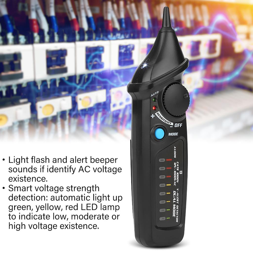 Bside AVD06 AC121000V NOn Contact Voltage Electric Testing Detector Dual Mode Check
