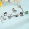 Spring Charms Beads Pendant Copper Flower Butterfly Dragonfly Mushroom Charms Fit Bracelet Woman Man Diy Jewelry